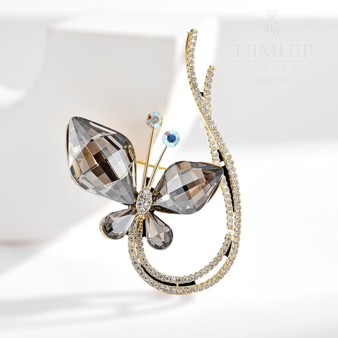 Set Quà 8/3 HimHip Khuyên Tai & Cài Áo Kèm Túi Hộp Thiệp - 256