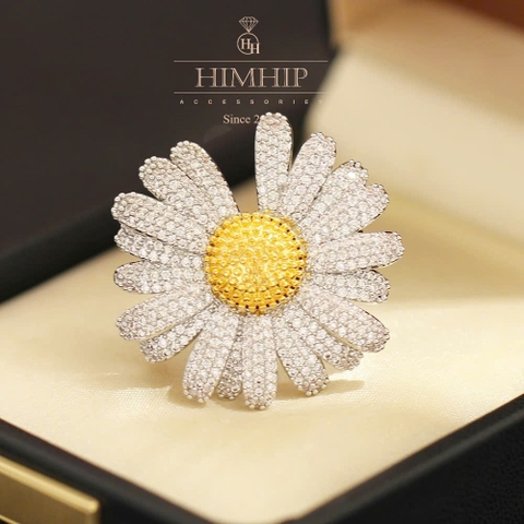 Set Quà HimHip Khăn Lụa Vuông 70x70cm & Cài Khăn, Cài Áo, Trâm Cài Tóc Kèm Túi Hộp Thiệp - 644