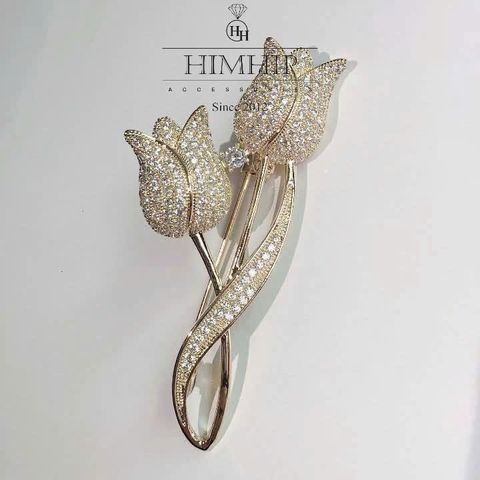 Set Quà HimHip Khăn Lụa Vuông 90*90cm & Cài Áo Kèm Túi Hộp Thiệp - 1162