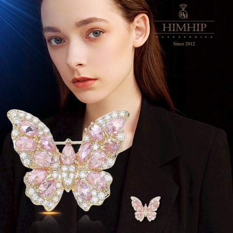 Set Quà Valentine 8/3 HimHip Khuyên Tai, Cài Áo & Kẹp Mái Kèm Túi Hộp Thiệp - 1176