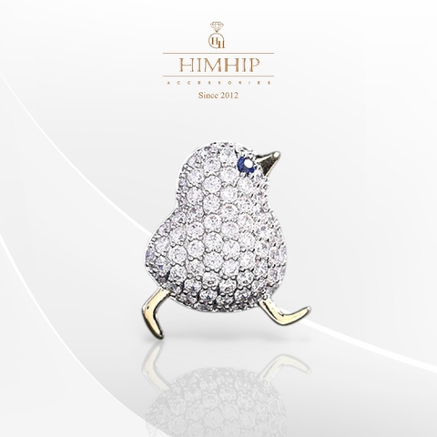 Trâm, Ghim Cài Áo HimHip Chim Ri Đáng Yêu HKCC Đính Phale 1,5*2cm