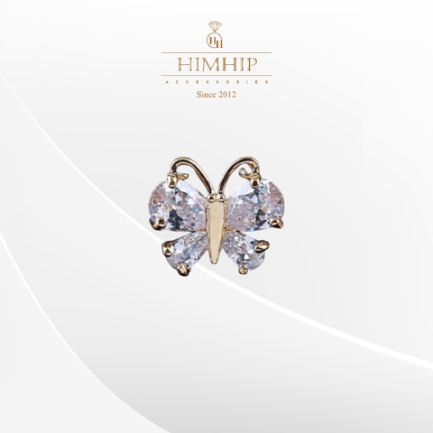 Pin Cài Áo HimHip Bướm Tinh Xảo HKCC Đính Phale