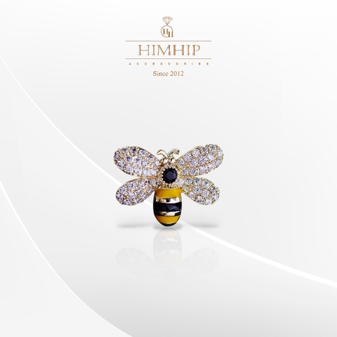 Pin Cài Áo HimHip Con Ong Mật Đáng Yêu HKCC Đính Phale 2cm