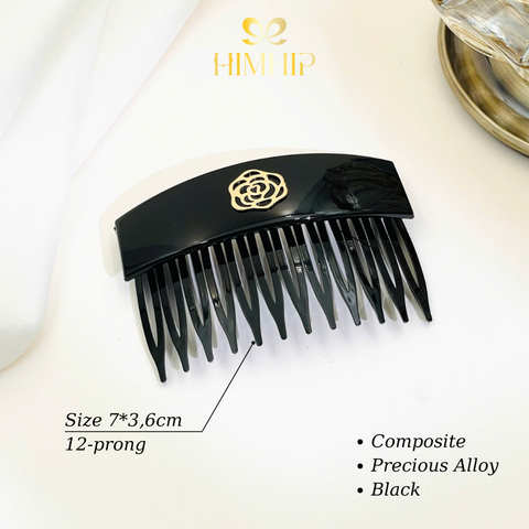 Xước HimhHip Composite Mặt Viền Hoa Hồng Thanh Lịch 12 Răng 5*7cm