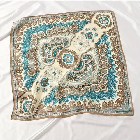 Set Quà Himhip Khăn Lụa Cao Cấp 65*65cm & Cài Khăn Kèm Túi Hộp Thiệp (Không Kèm Cài Áo) - 239