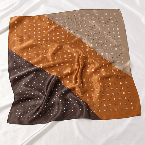 Set Quà Himhip Khăn Lụa Cao Cấp 65*65cm & Cài Khăn Kèm Túi Hộp Thiệp (Không Kèm Cài Áo) - 235