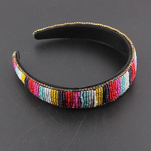 Bờm HimHip Vải Mix Đá Nhiều Màu Cá Tính 0.5x15cm