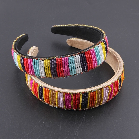 Bờm HimHip Vải Mix Đá Nhiều Màu Cá Tính 0.5x15cm