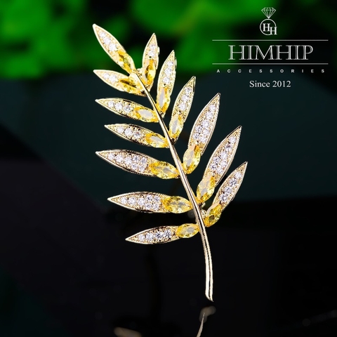 Trâm, Ghim Cài HimHip Cành Cây Thanh Lịch HKCC Đính Phale 5*5cm