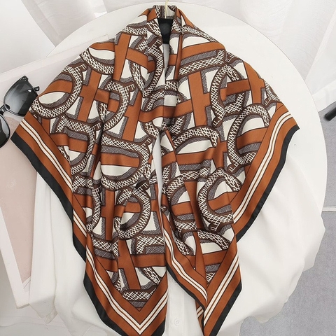 Khăn Lụa Cotton Khổ Vuông 90*90cm - 29