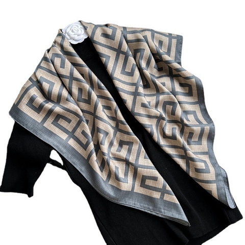 Khăn Lụa Cotton Khổ Vuông 90*90cm - 26