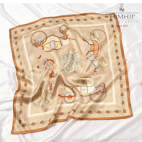 Khăn Lụa Vuông 65*65 Cao Cấp -41