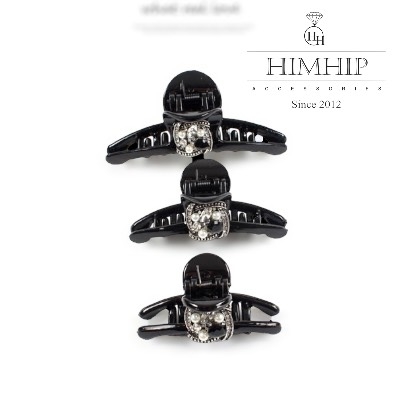 Kẹp Càng Cua HimHip Composite Mix Đá, Hạt Giả Trai Dáng Ngắn Thanh Lịch 2x5,5cm