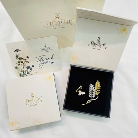 Set Quà Tặng Himhip Cài Áo Kèm Túi Hộp Thiệp - 393