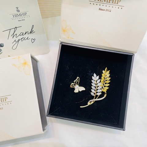 Set Quà Tặng Himhip Cài Áo Kèm Túi Hộp Thiệp - 393