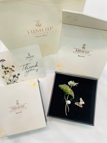 Set Quà Tặng Himhip Cài Áo Kèm Túi Hộp Thiệp - 390