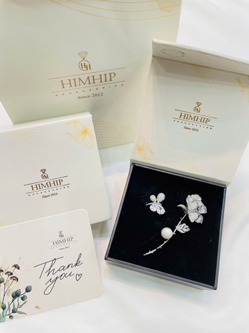 Set Quà Tặng Himhip Cài Áo Kèm Túi Hộp Thiệp - 343