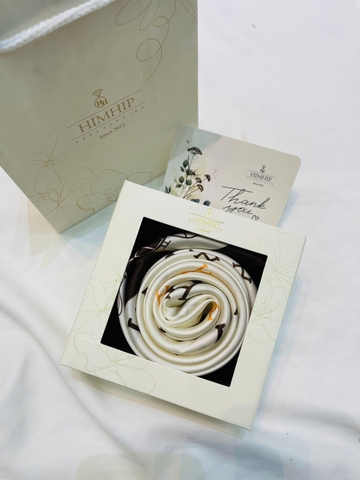 Set Quà HimHip Khăn Lụa Vuông 70x70cm Kèm Túi Hộp Thiệp - 73