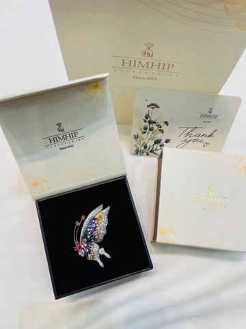 Set Quà Tặng HimHip Cài Áo Kèm Túi Hộp Thiệp - 717