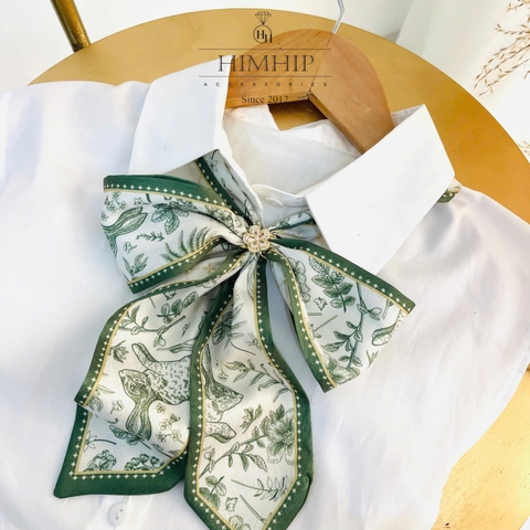 Khăn Lụa Tuban Lụa 125x7.4cm HimHip Khăn Thắt Túi Quà Tặng Khăn
