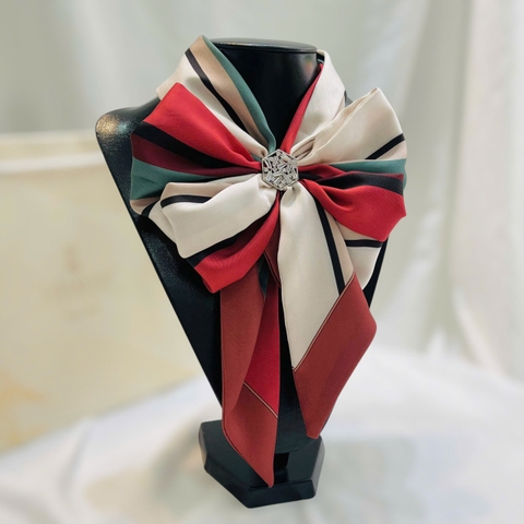 Set Quà HimHip Khăn Tuban Lụa Dài & Cài Khăn Kèm Túi Hộp Thiệp - 403