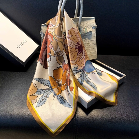 Khăn Lụa Cao Cấp HimHip 65x65cm Khăn Quàng Quà Tặng Khăn - 56