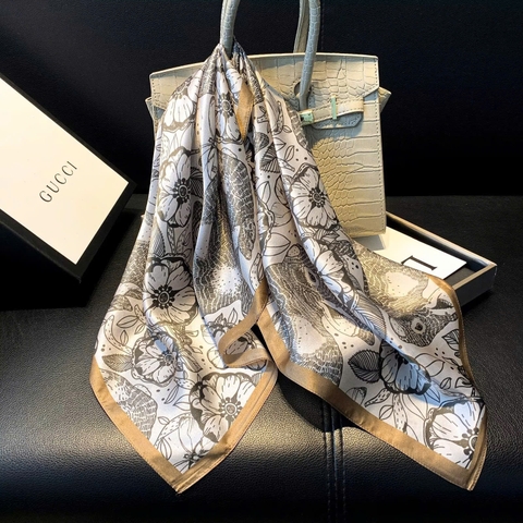 Khăn Lụa Cao Cấp HimHip 65x65cm Khăn Quàng Quà Tặng Khăn - 57