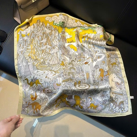 Khăn Lụa Cao Cấp HimHip 65x65cm Khăn Quàng Quà Tặng Khăn - 58