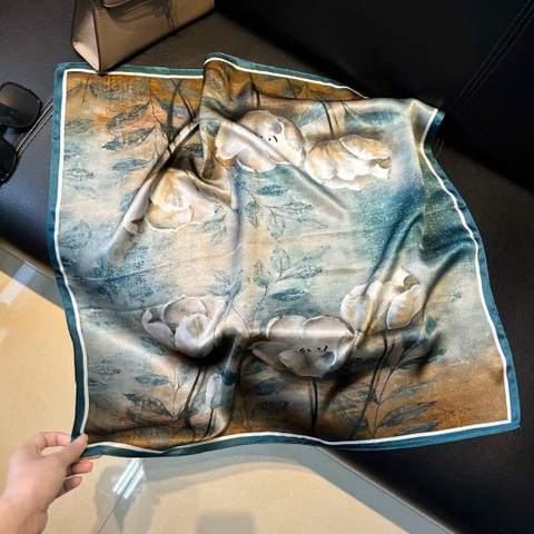 Khăn Lụa Cao Cấp HimHip 65x65cm Khăn Quàng Quà Tặng Khăn - 59
