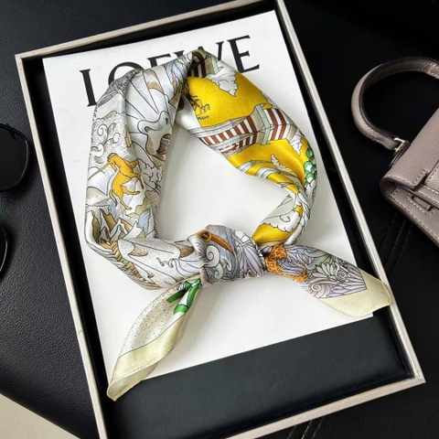 Khăn Lụa Cao Cấp HimHip 65x65cm Khăn Quàng Quà Tặng Khăn - 58