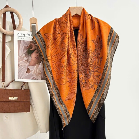 Khăn Viscose HimHip 90x90cm Khăn Quàng Quà Tặng Khăn Phụ Kiện Áo Dài - 92