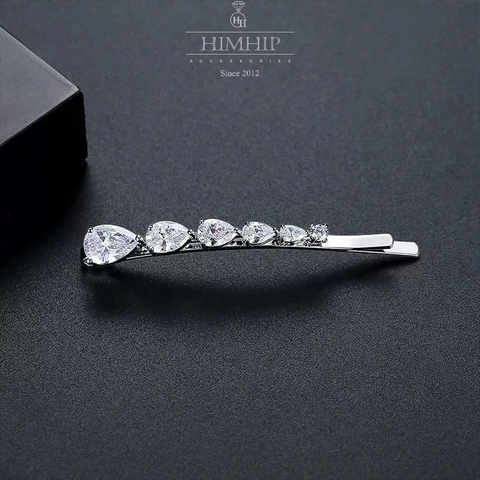 Kẹp Mái HimHip HKCC Giọt Sương Phale Lấp Lánh  6x0.7cm
