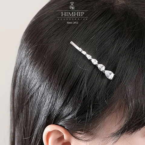Kẹp Mái HimHip HKCC Giọt Sương Phale Lấp Lánh  6x0.7cm
