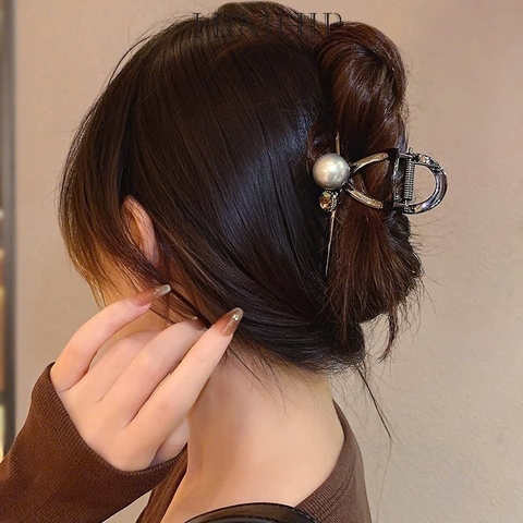 Kẹp Càng Cua HimHip HKCC Hạt Giả Trai Gắn Đá Phale Thanh Lịch 11x4.5cm