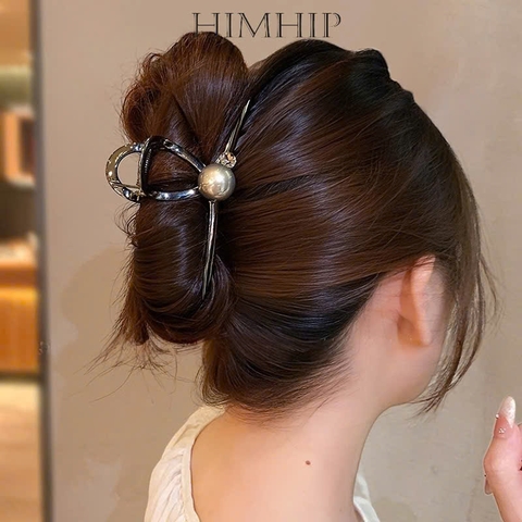 Kẹp Càng Cua HimHip HKCC Hạt Giả Trai Gắn Đá Phale Thanh Lịch 11x4.5cm