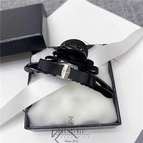 Kẹp Càng Cua HimHip Composite Dáng Dẹt Gắn Nơ Hai Lớp Khuy HKCC