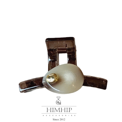 Kẹp Càng Cua HimHip Composite Gắn Charm Hạt Đậu 10 Răng 5.8x3.75cm