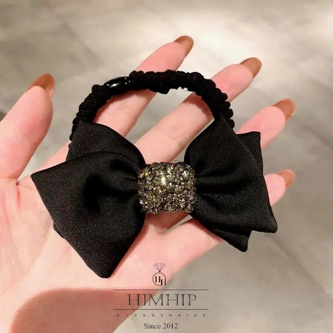 Dây Buộc Tóc HimHip Nơ Vải Thắt Dây Phale Thanh Lịch 9x5cm