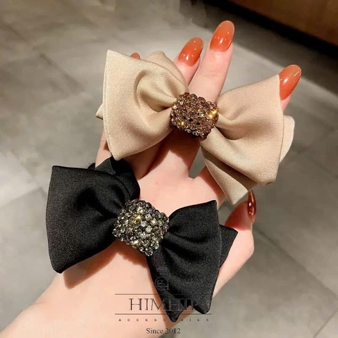 Dây Buộc Tóc HimHip Nơ Vải Thắt Dây Phale Thanh Lịch 9x5cm