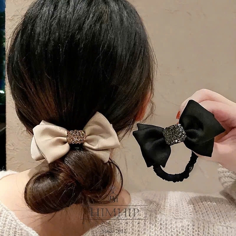 Dây Buộc Tóc HimHip Nơ Vải Thắt Dây Phale Thanh Lịch 9x5cm