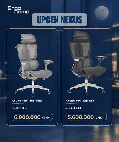 Ghế Công Thái Học Upgen Nexus (Tựa lưng Ergozone 3 vùng độc lập)