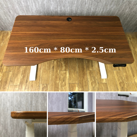 Mặt Bàn Làm Việc Cong Gỗ MDF 160cm * 80cm - UPGen - Ergohome