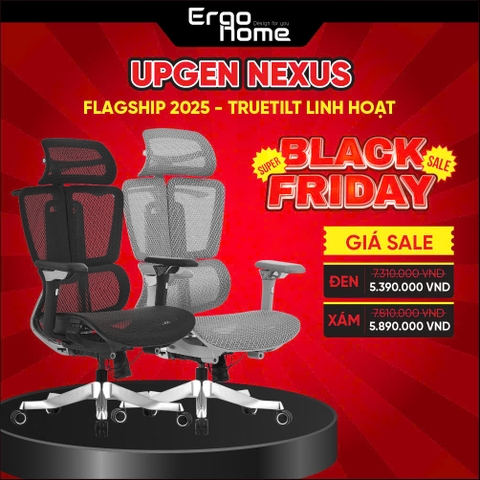 Ghế Công Thái Học Upgen Nexus (Tựa lưng Ergozone 3 vùng độc lập)