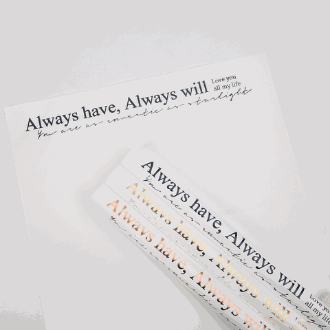 Giấy Kraft Phủ Nilon Always Have Always Will-GSO