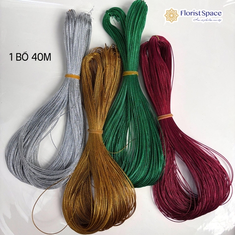 Dây chỉ treo đồ trang trí Noel - Bó 40m, dày 1mm - MC