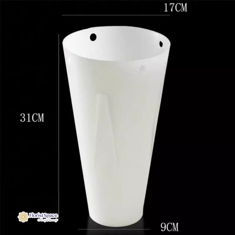 Cốt Nhựa Ly Cover (Trữ Nước) - Trắng - Size L (17 x 31 cm)