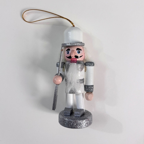 Đồ Treo Giáng Sinh Bằng Gỗ Thủ Công - Lính Chì  - Trắng - MC