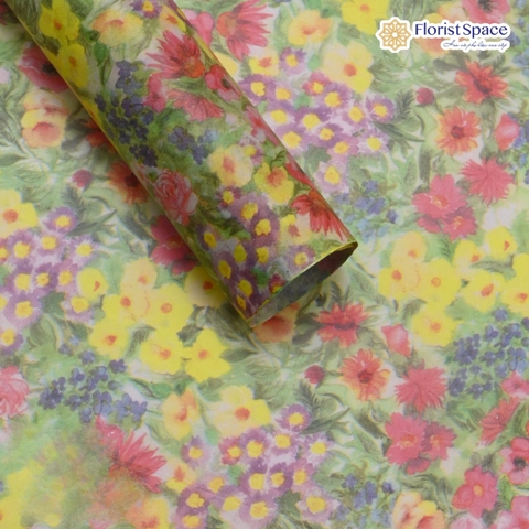 Giấy Nến Họa Tiết Hoa (10 tờ)