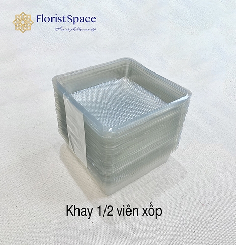 Khay Đựng Xốp Cắm Hoa - 1/2 Viên - KCK