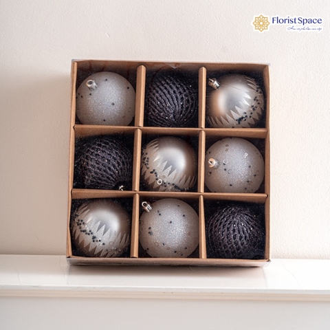 Hộp Châu Xanh - Bạc - 9 Cái - 8cm - MC